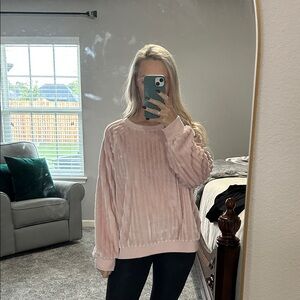 Pink Ribbed Sweater